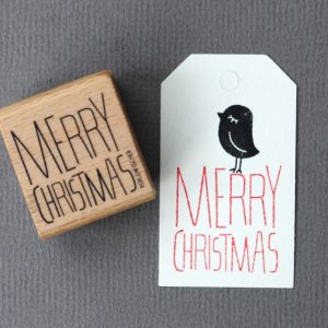 Stempel Perlenfischer "Merry Christmas"