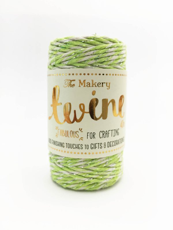 The Makery Bakers Twine - Bäckerzwirn - Lime & Silver