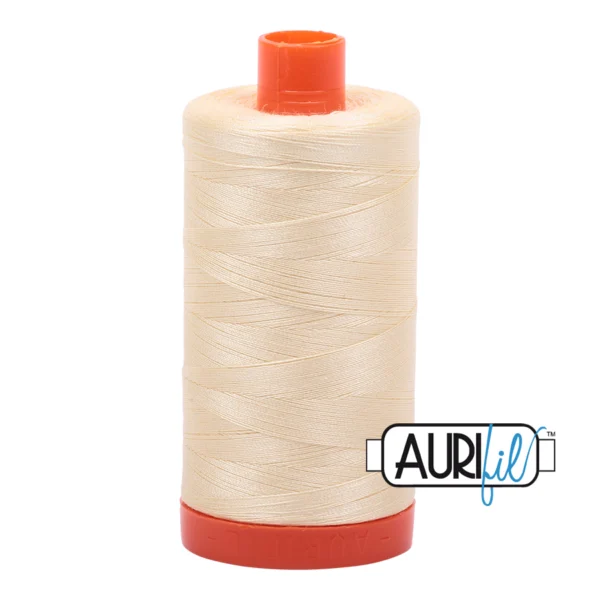 Baumwoll-Garn - Aurifil - 50wt/1300m - Light Lemon - MK50SP2110