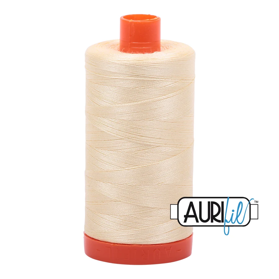 Baumwoll-Garn - Aurifil - 50wt/1300m - Light Lemon - MK50SP2110