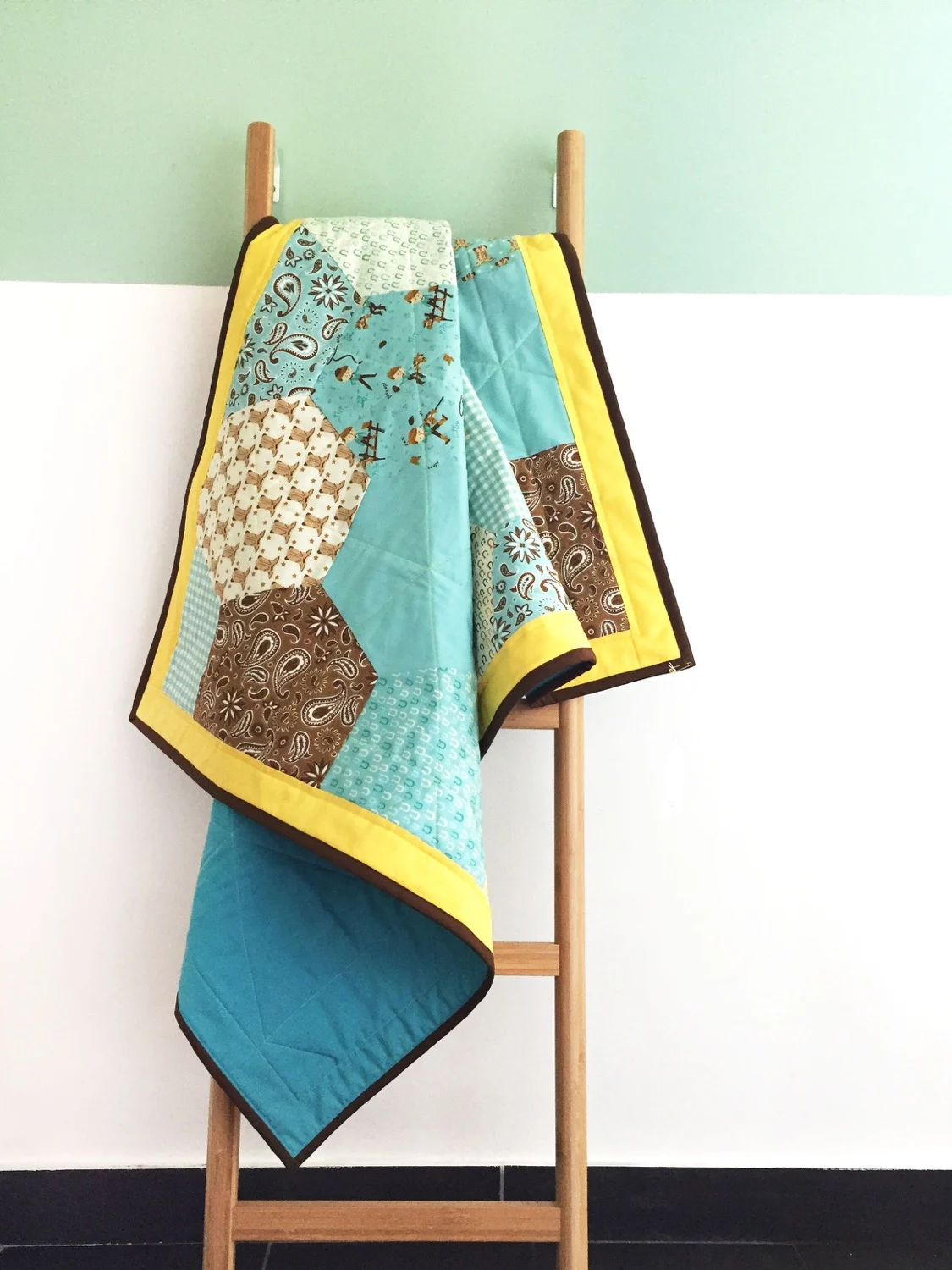 Quilt Patchwork-Decke "Giddy Up"
