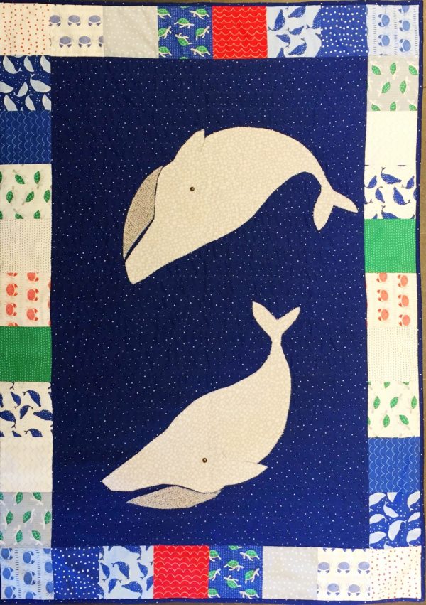 Quilt Patchwork-Decke "Walfisch" – Bild 3
