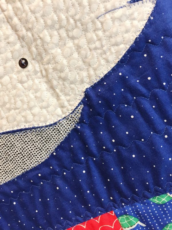 Quilt Patchwork-Decke "Walfisch" – Bild 2