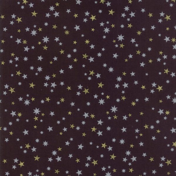 Moda - White Christmas - Stars Black