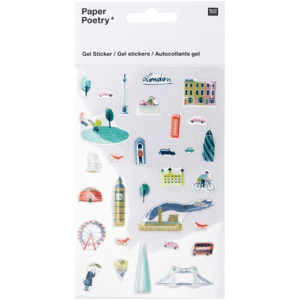 Paper Poetry Gel Sticker "London"