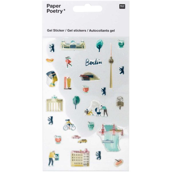 Paper Poetry Gel Sticker "Berlin"