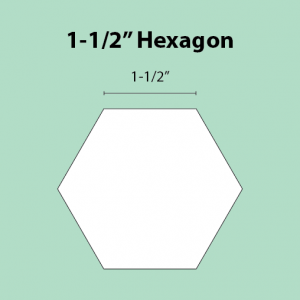 Paper Piecing Schablonen - Hexagon 1-1/2 Inch - 50 Stück