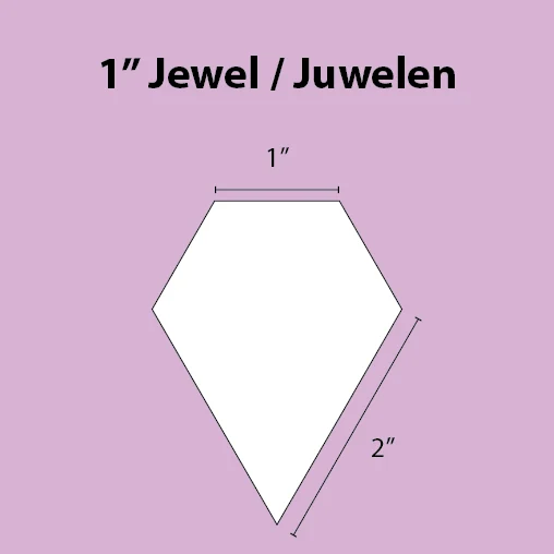 Paper Piecing Schablonen - Jewel 1 Inch