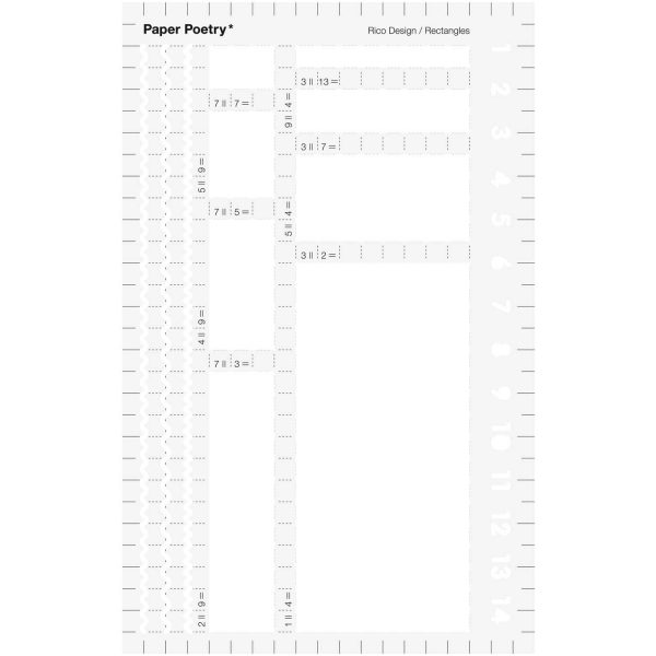 Paper Poetry - Bullet Diary Schablone - Rechtecke