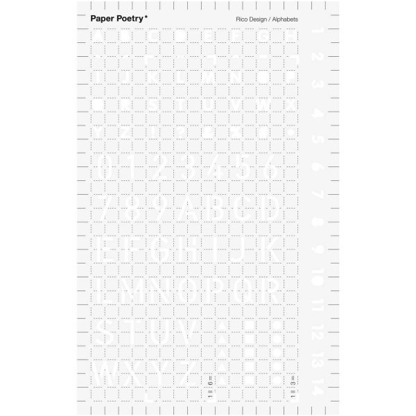 Paper Poetry - Bullet Diary Schablone - Buchstaben