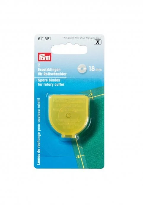 Prym Ersatzklingen für Rollschneider 18mm, 2er-Set, 611581