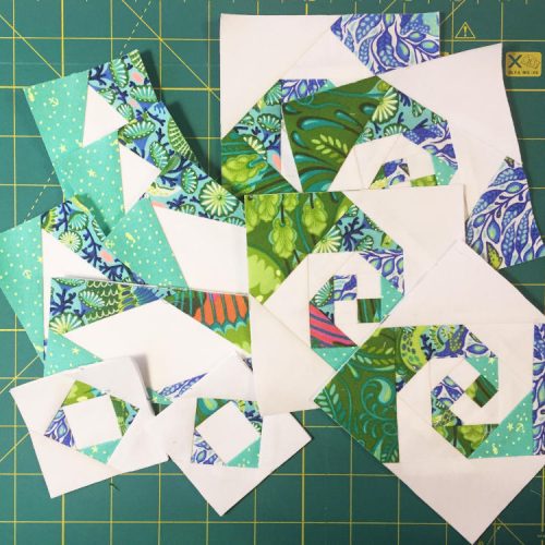 Foundation Paper Piecing - Storm at Sea & Snail Trail