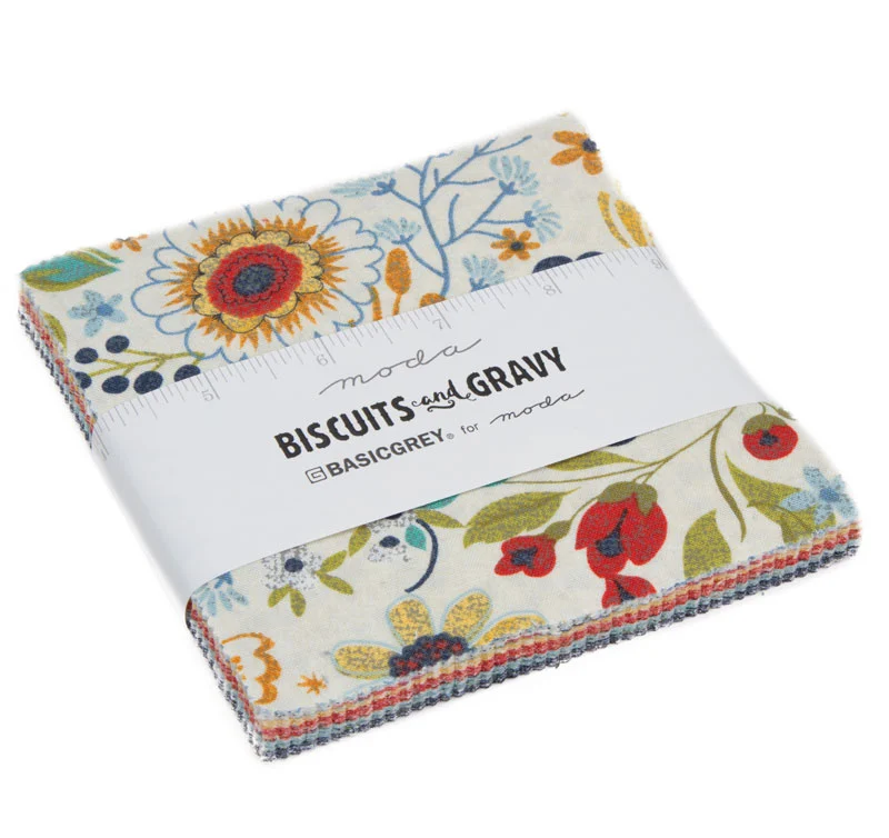 Moda Charm Pack - Biscuits and Gravy - BasicGrey 30480PP