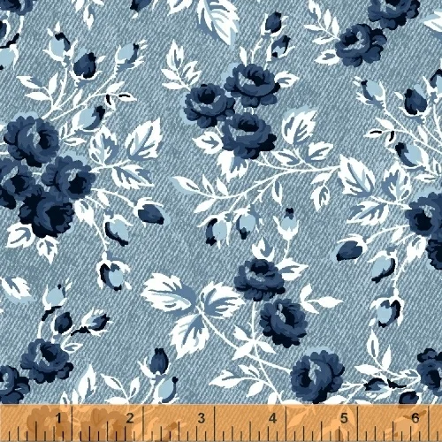 Windham - Gina - Floral Chambray 50923-3