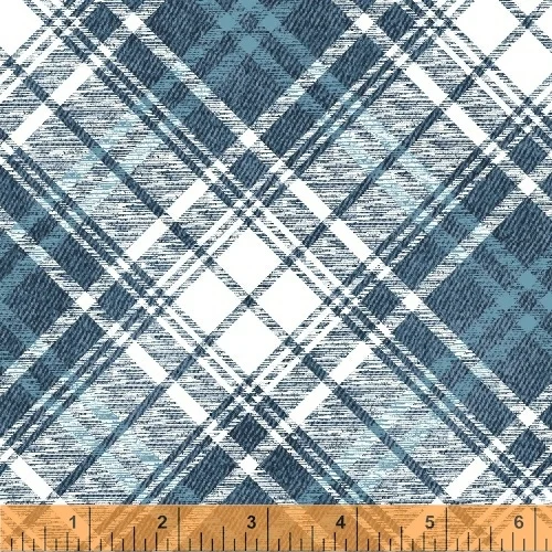 Windham - Gina - Plaid White Blue 50924-4