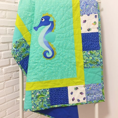 Kinder-Patchwork-Decke "Baby Zuma" 1,05 x 1,25