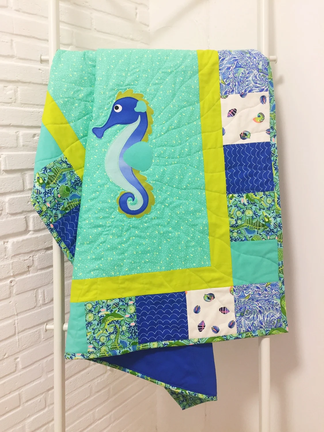 Kinder-Patchwork-Decke "Baby Zuma" 1,05 x 1,25