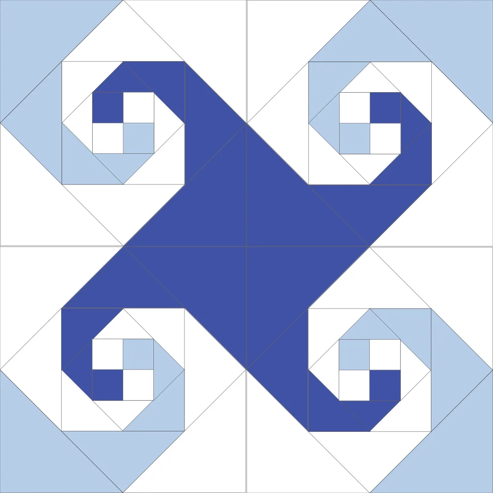 Snails Trail Quilt Schema
