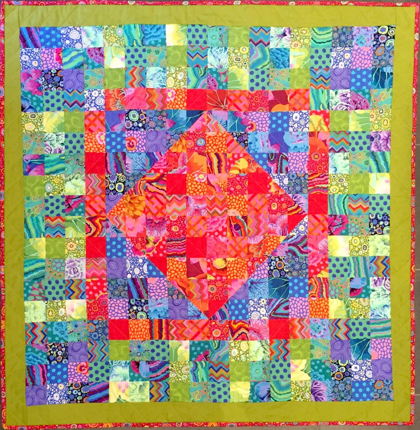 Quilt - Patchwork-Decke - "Color Wash" - FreeSpirit Fabrics - Kaffe Fassett