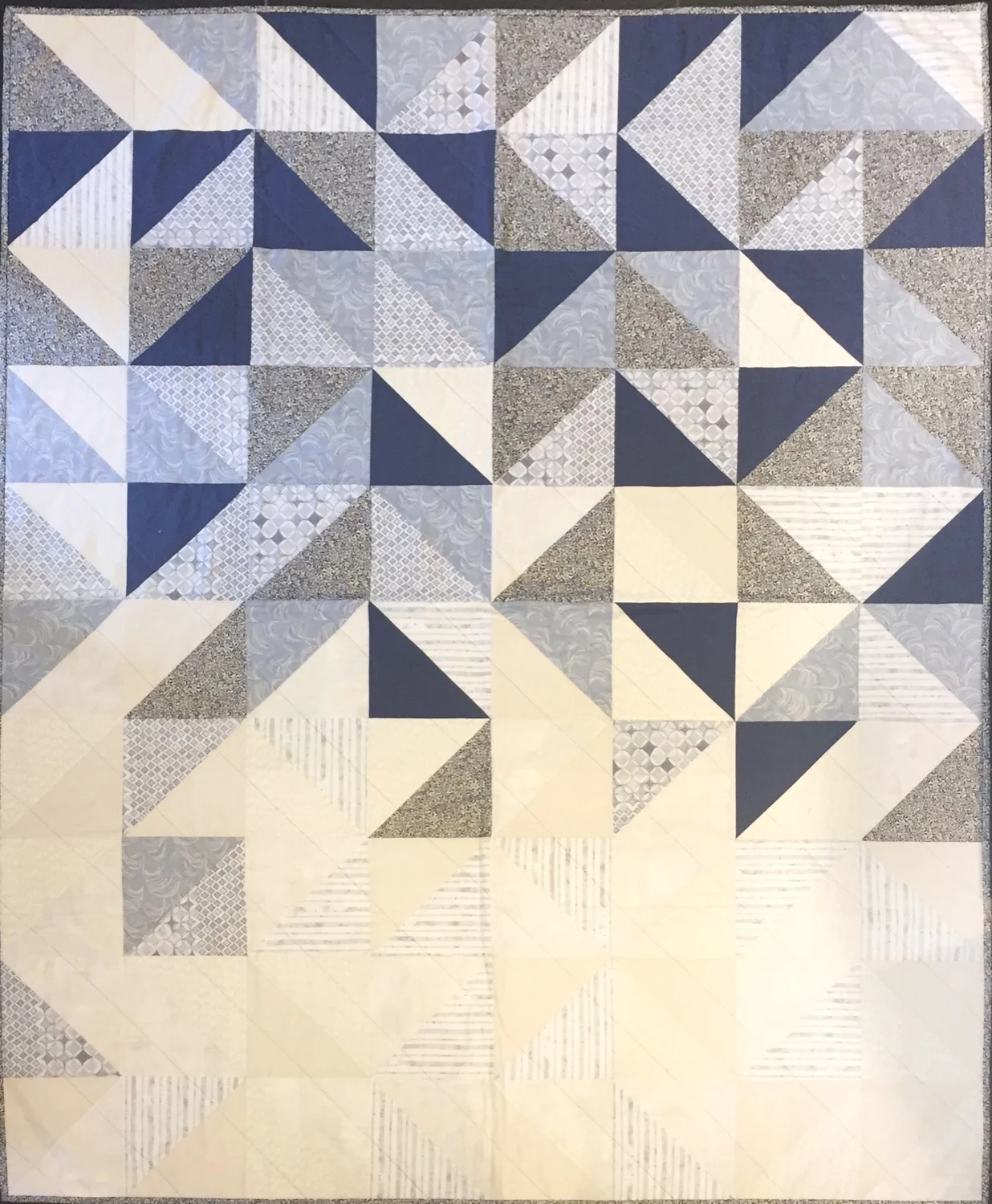 Quilt - Patchwork-Decke - "Blue Sky" - Moda Fabrics, ArtGallery, FreeSpirit