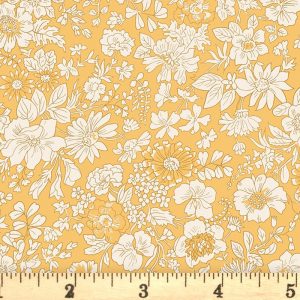 Liberty Fabrics - The English Garden - Emily Silhouette Yellow - 04775604