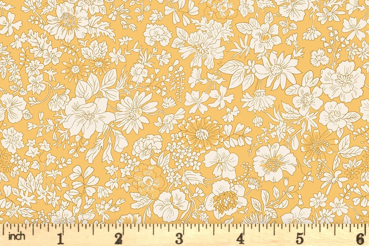 Liberty Fabrics - The English Garden - Emily Silhouette Yellow - 04775604