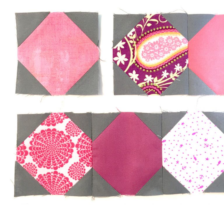 Tutorial Patchwork-Block "Schneeball"