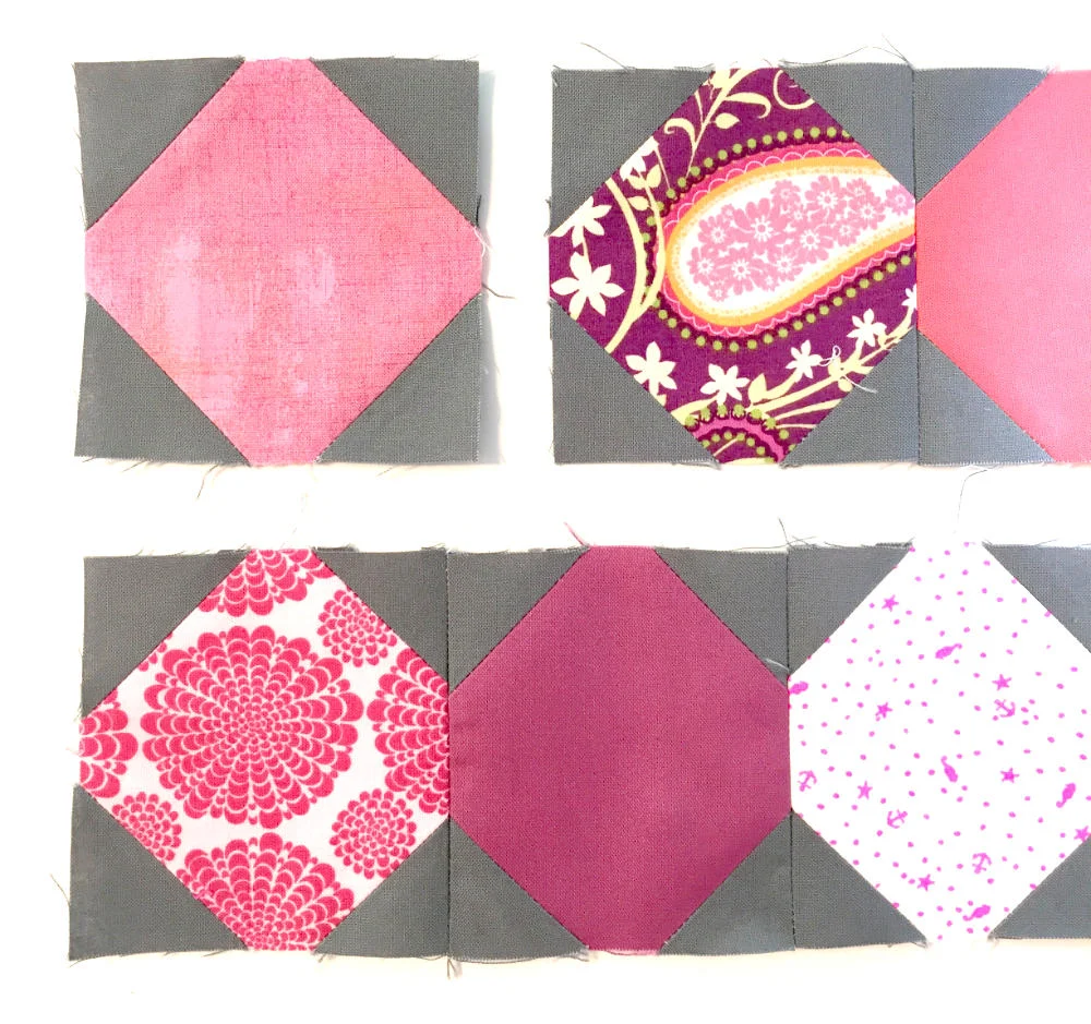 Tutorial Patchwork-Block "Schneeball"