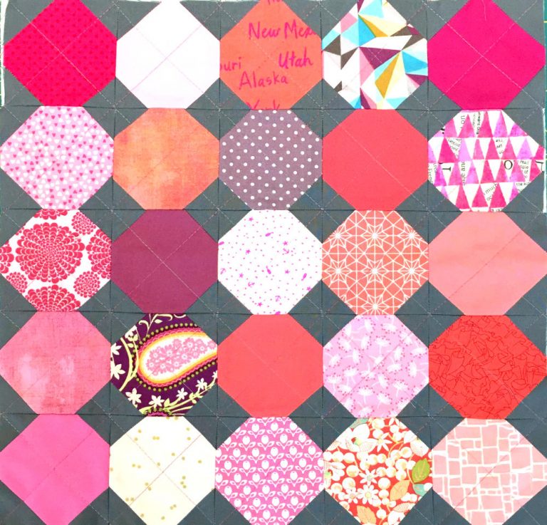 Tutorial Patchwork-Block "Schneeball"