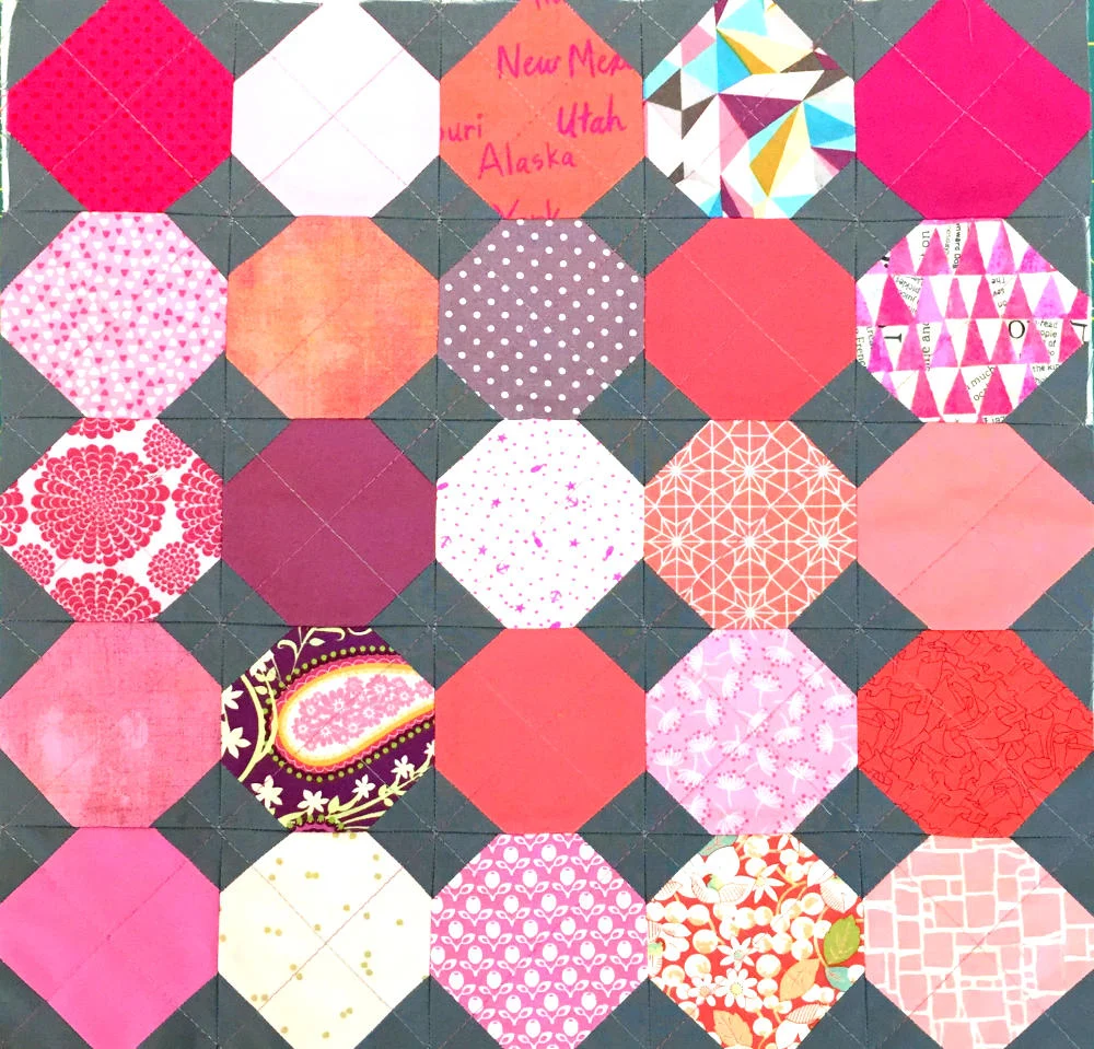 Tutorial Patchwork-Block "Schneeball"