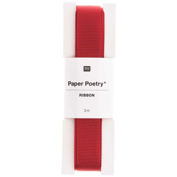 Paper Poetry Ripsband rot 3 m x 16 mm