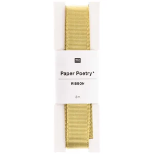 Paper Poetry Ripsband gold / senf 3 m x 16 mm - 99001.91.13