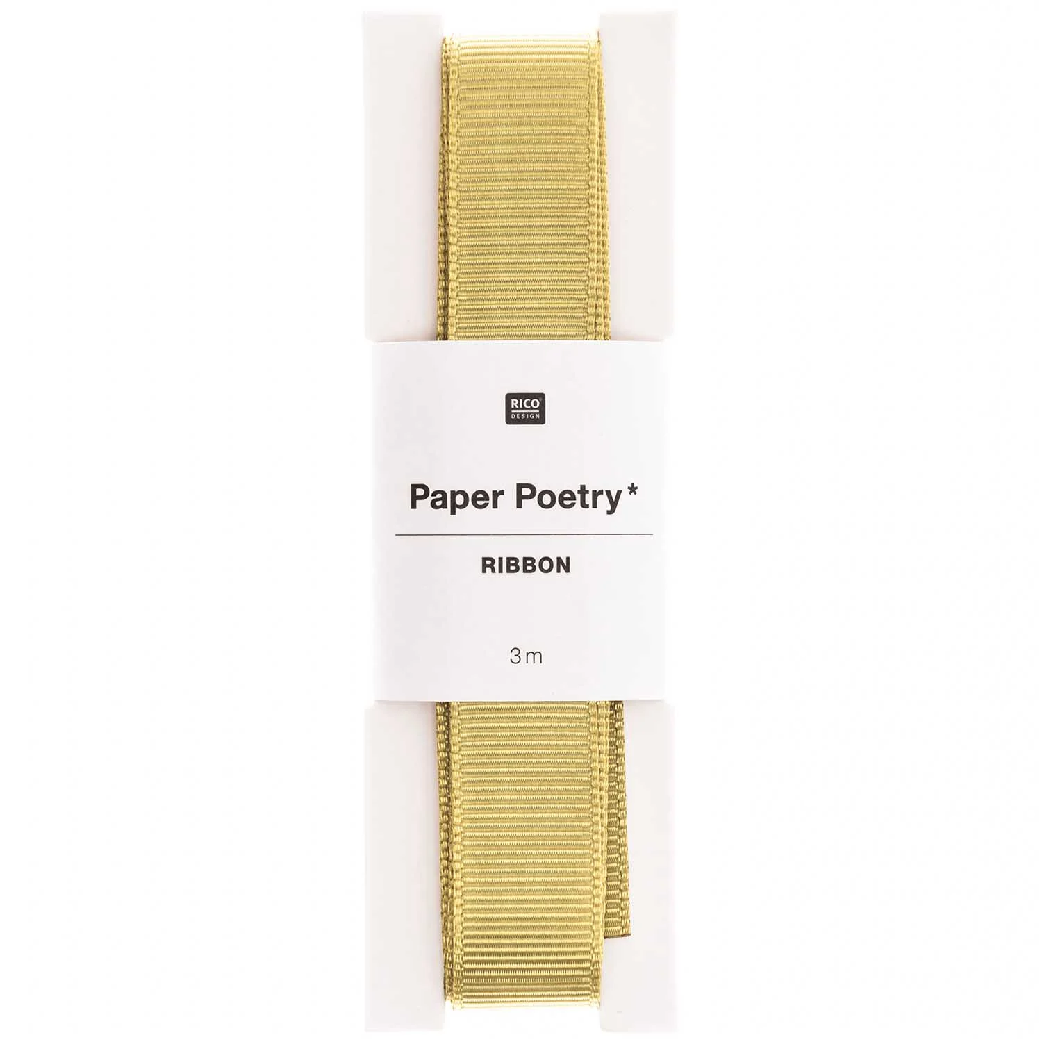 Paper Poetry Ripsband gold / senf 3 m x 16 mm - 99001.91.13