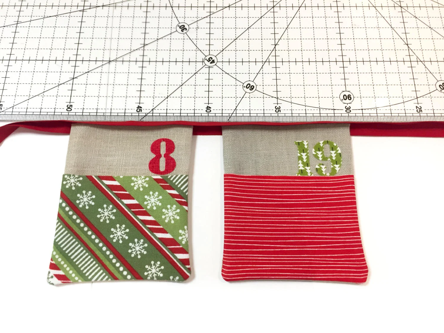 Schnelle Adventskalender-Girlande