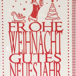 Weihnachtskarte - Quire Impressive - "Frohe Weihnacht / Gutes Neues Jahr" - Büttenpapier