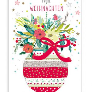 Weihnachtskarte ACTEtre - Christbaumkugel "Frohe Weihnachten" X-LT31