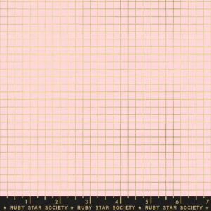 Moda - Ruby Star Society / Kimberly Kight - Grid Metallic Pink Gold - RS3005 18M