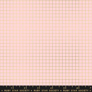 Moda - Ruby Star Society / Kimberly Kight - Grid Metallic Pink Gold - RS3005 18M