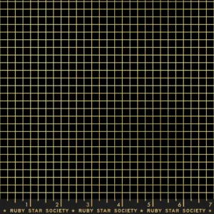Moda - Ruby Star Society / Kimberly Kight - Grid Metallic Black Gold - RS3005 22M