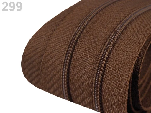 Endlos-Reißverschluß 3 mm - Braun