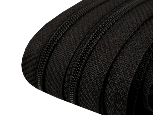 Endlos-Reißverschluß 3 mm - Schwarz