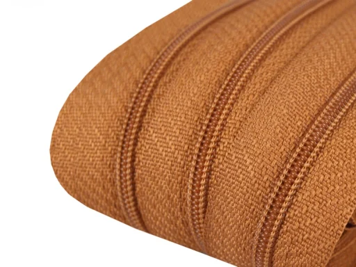 Endlos-Reißverschluß 3 mm - Cognac