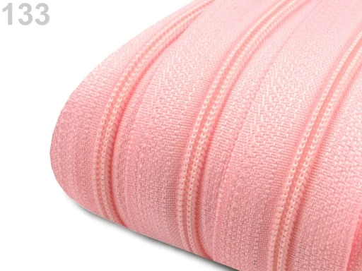 Endlos-Reißverschluß 3 mm - Babyrosa