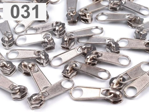 Reißverschluß-Schieber für 3 mm Endlos-Reißverschluß - Nickel