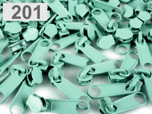 Reißverschluß-Schieber für 3 mm Endlos-Reißverschluß - Mint