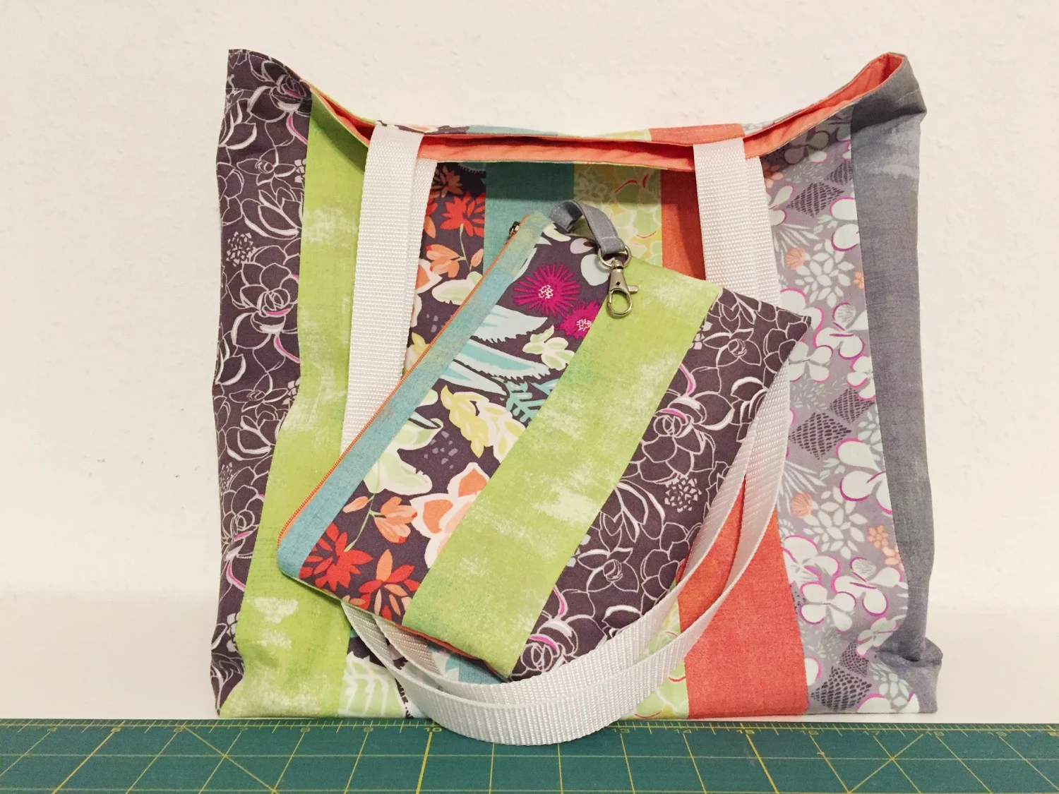 2-in-1 Shopper "Clementine" mit Täschchen - Nähanleitung