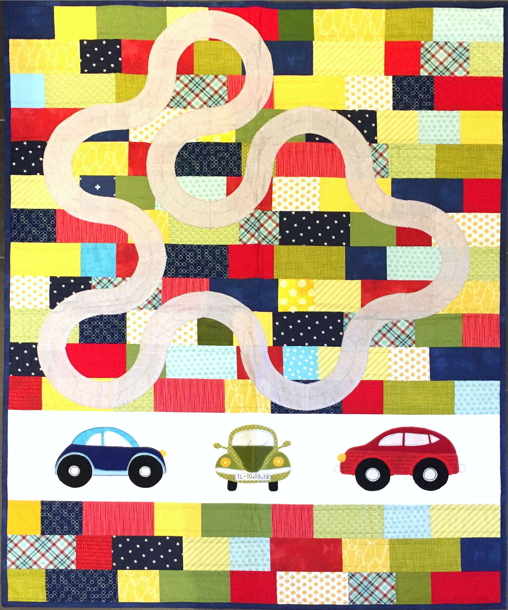 Streets & Cars Quilt - ein Kinder-Quilt für kleine Auto-Freunde
