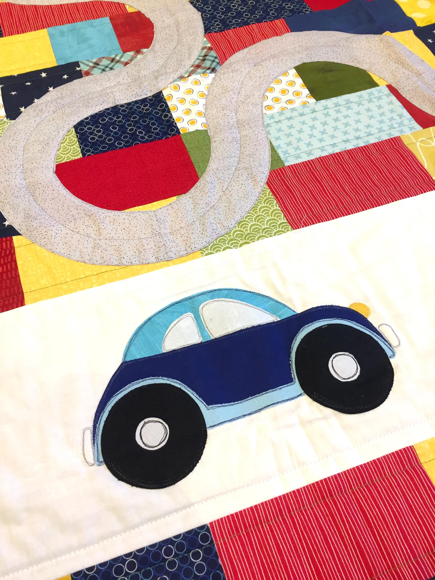 Streets & Cars Quilt - Autos applizieren