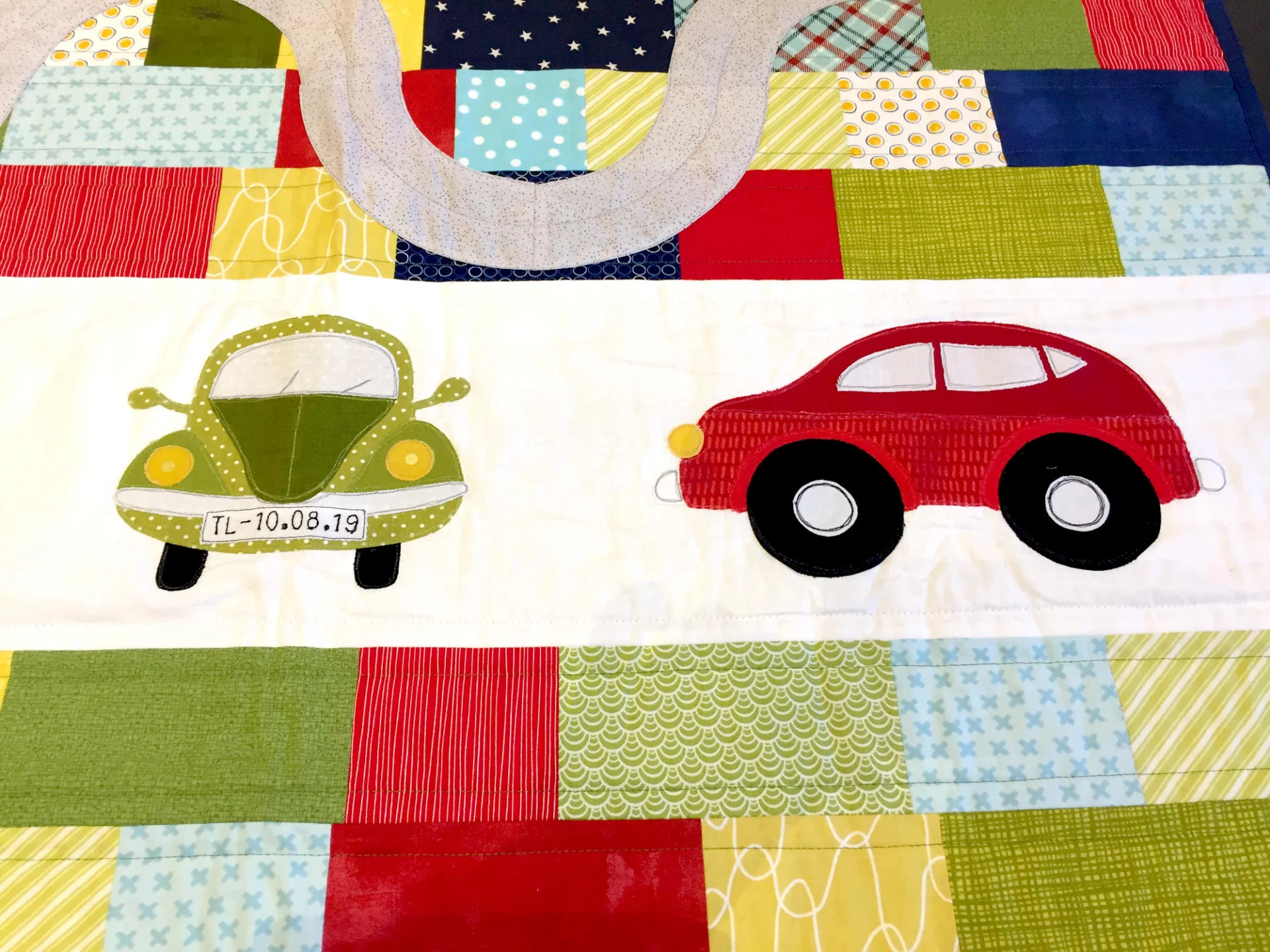 Streets & Cars Quilt - Autos applizieren