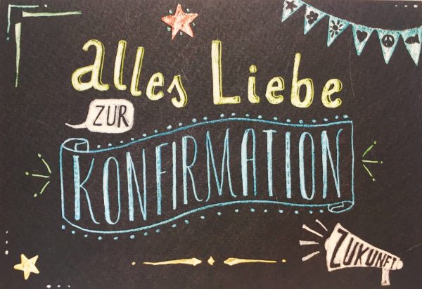 Grußkarte - Taurus - Alles Liebe zur Konfirmation - 83-158